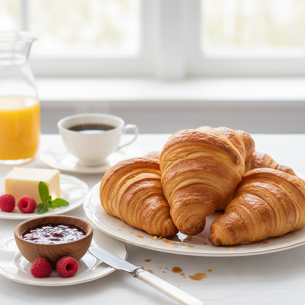 Photo de Recette des croissants au beurre croustillants et faits maison