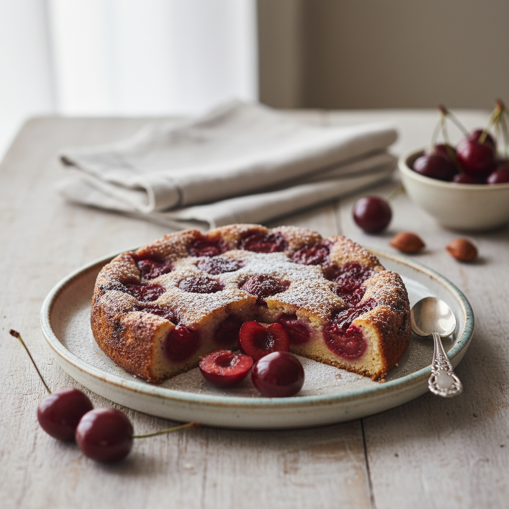 Photo de Recette de clafoutis aux cerises fondantes de grand-mère