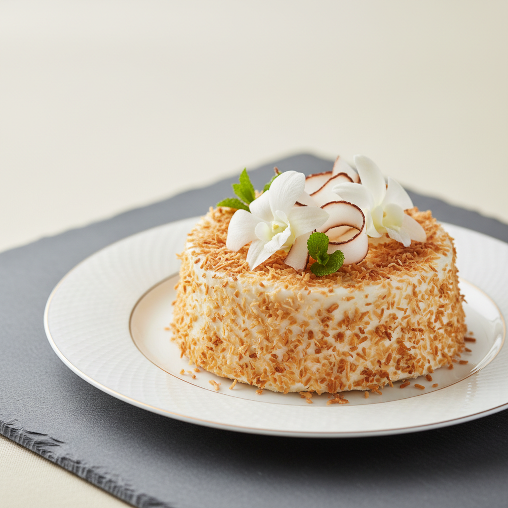 Photo de Recette de gâteau à la noix de coco fondant et parfumé