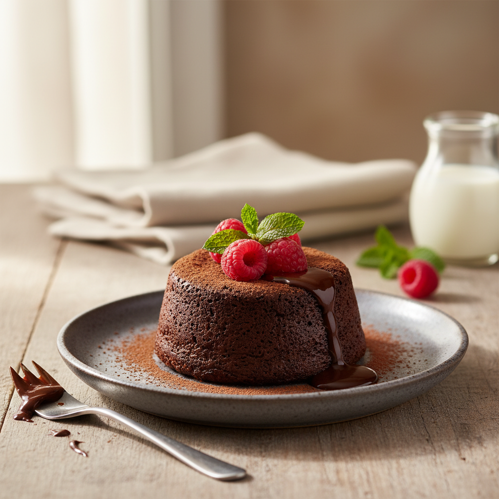 Photo de Recette du moelleux au chocolat noir intense et fondant
