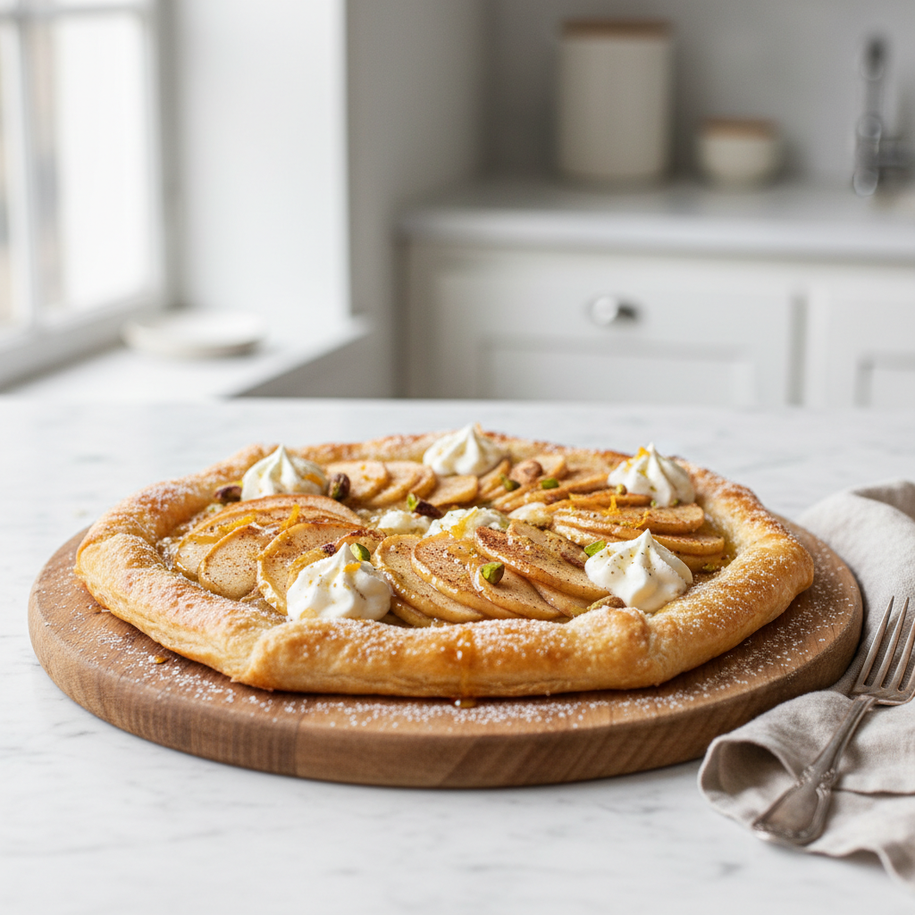 Photo de Recette de la véritable tarte flambée fine et croustillante