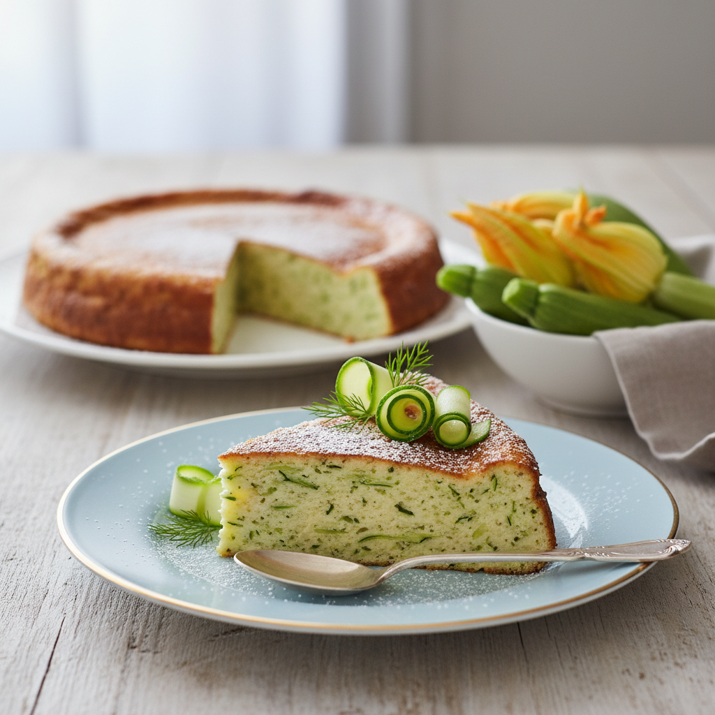 Photo de Recette de flan de courgettes léger et savoureux