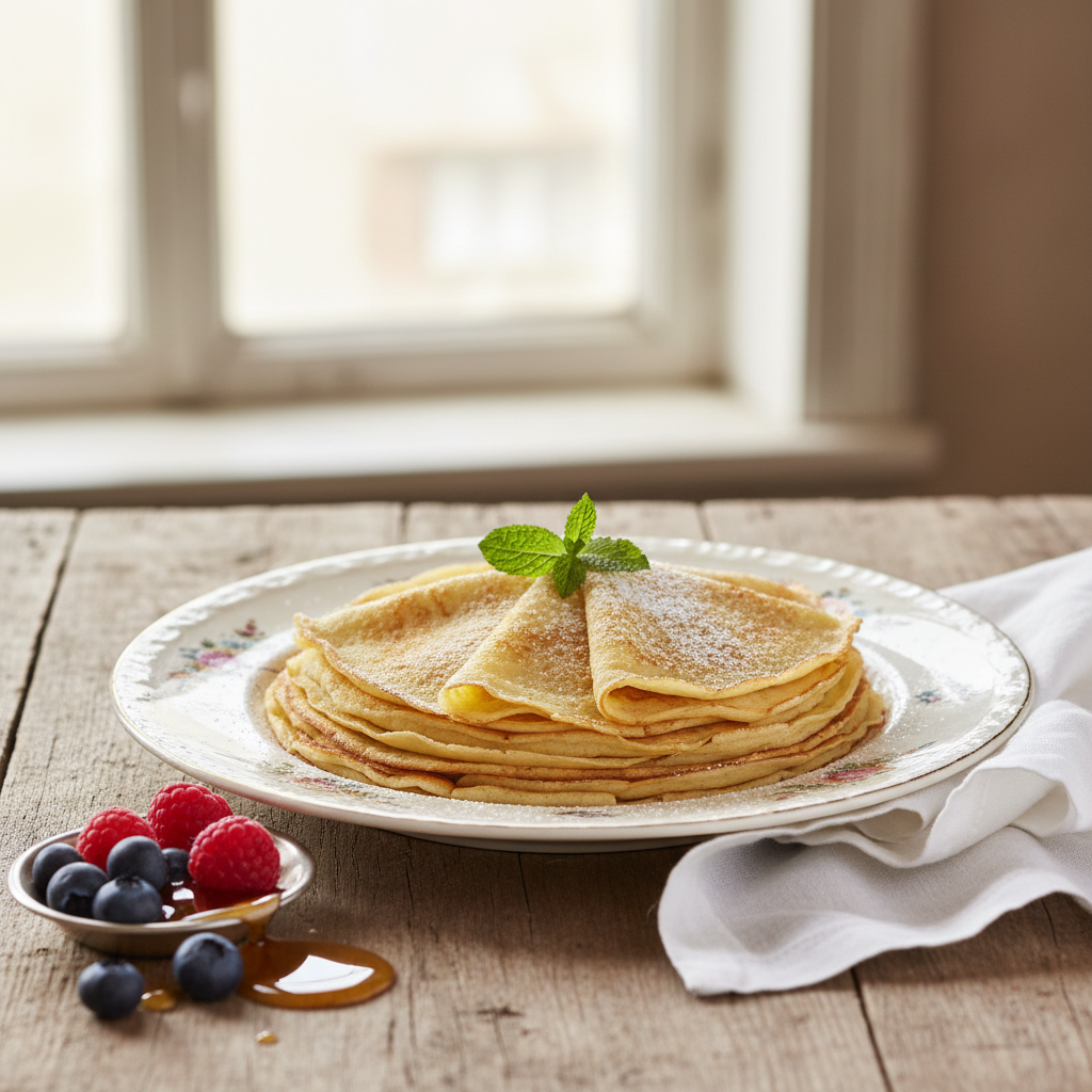 Photo de Recette des crêpes à la bière fines et légères
