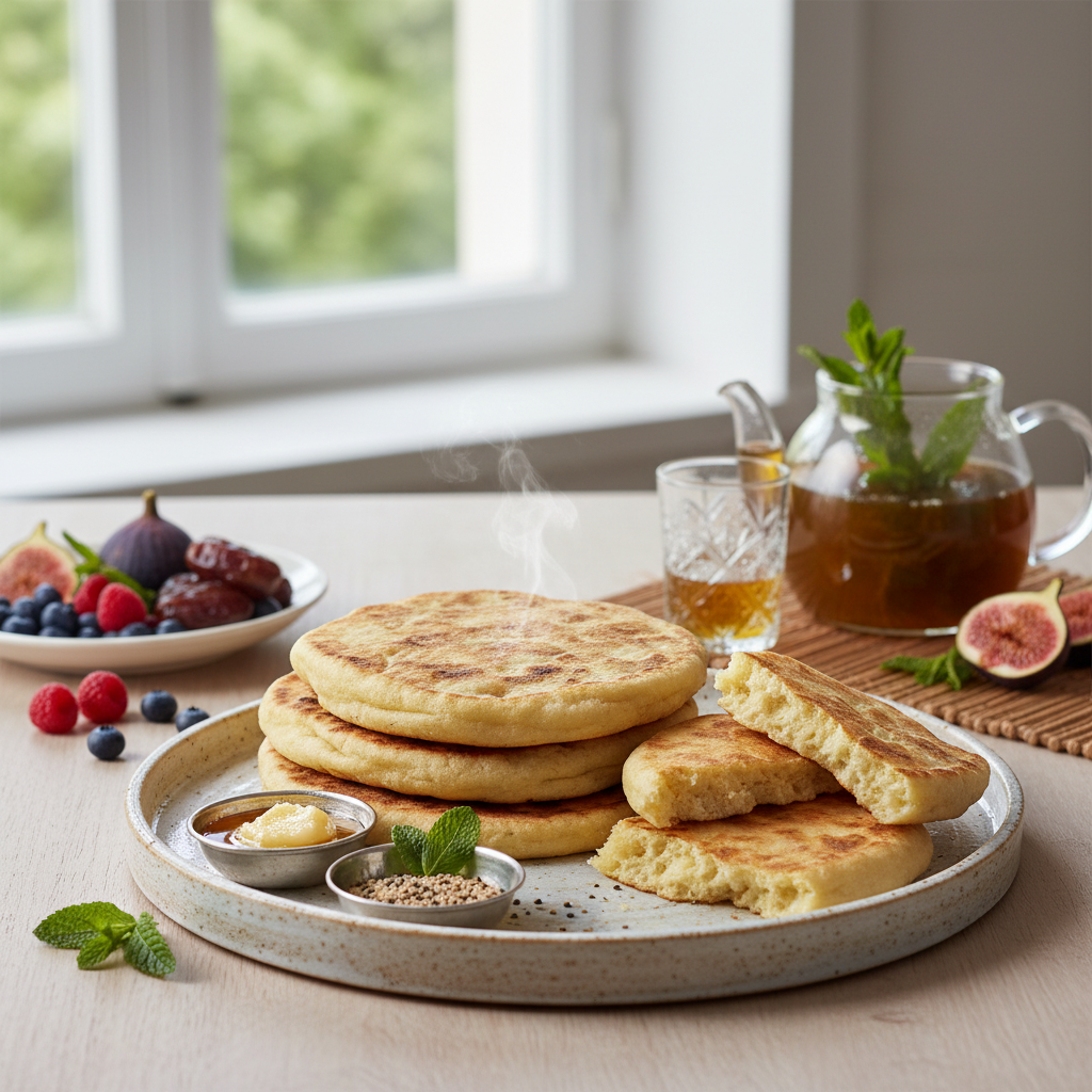 Photo de Recette du pain marocain batbout moelleux à la poêle