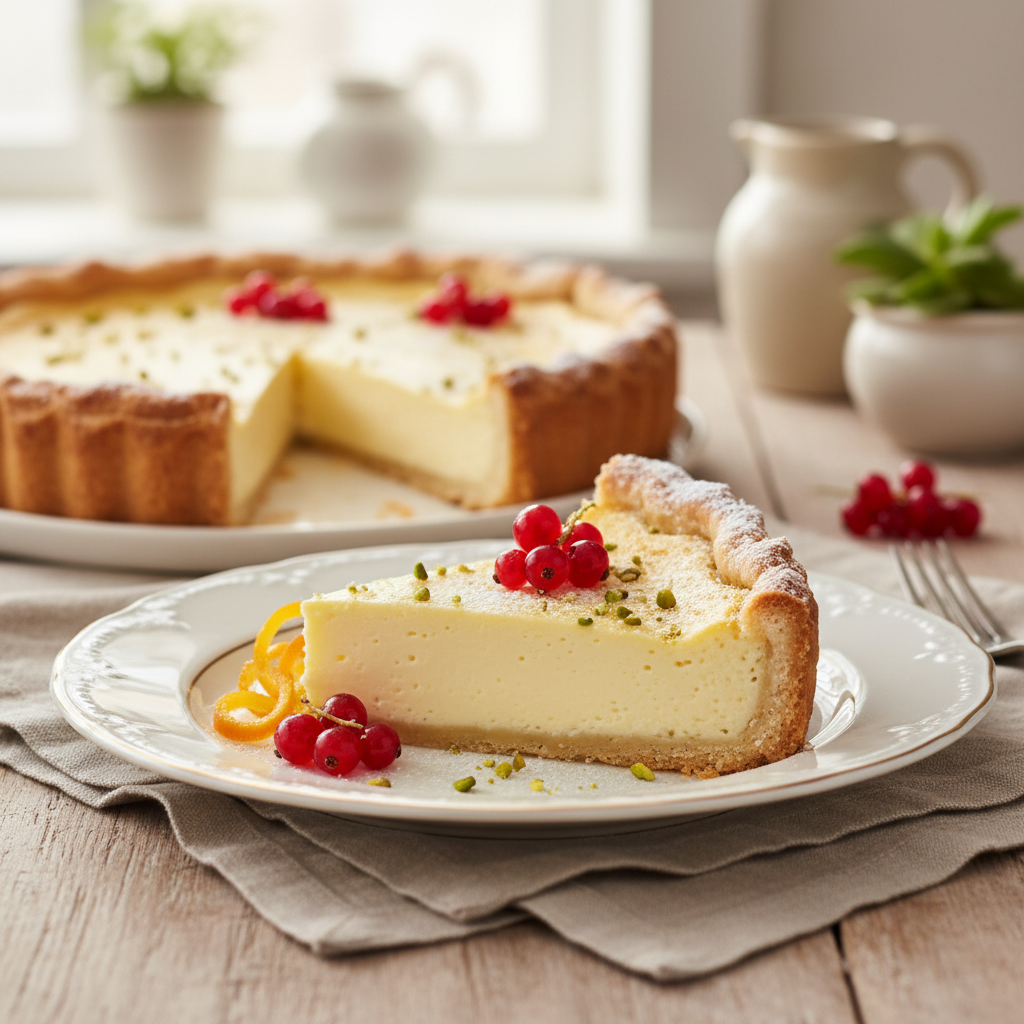 Photo de Recette de tarte aux fromages onctueuse à la croûte dorée