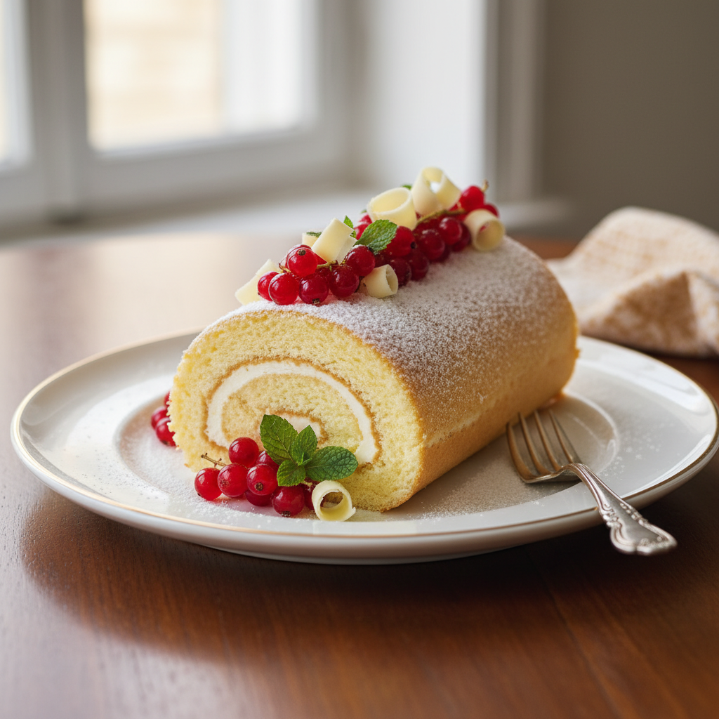 Photo de Recette de la génoise pour bûche ultra moelleuse