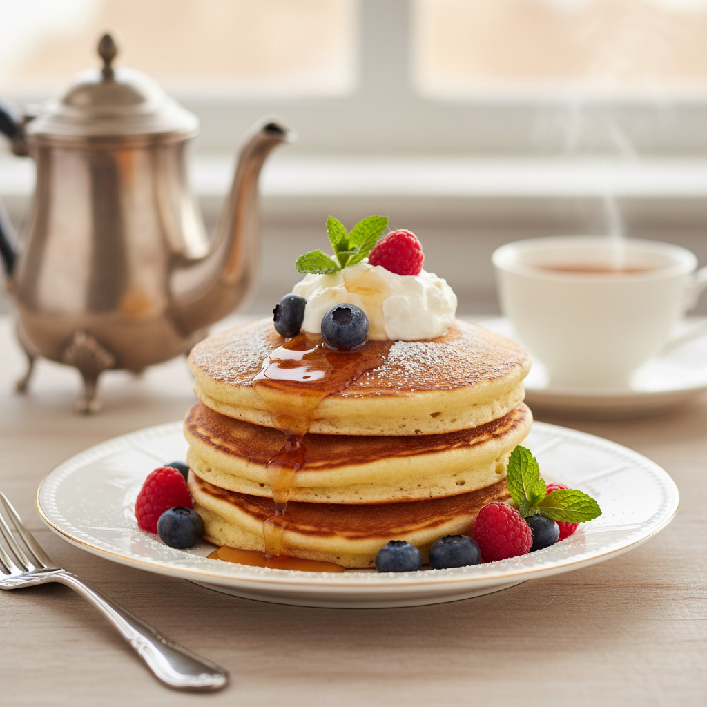 Photo de Recette de pancakes américains épais et fondants