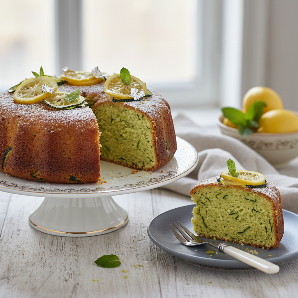 Photo de Recette de cake aux courgettes ultra moelleux et citron