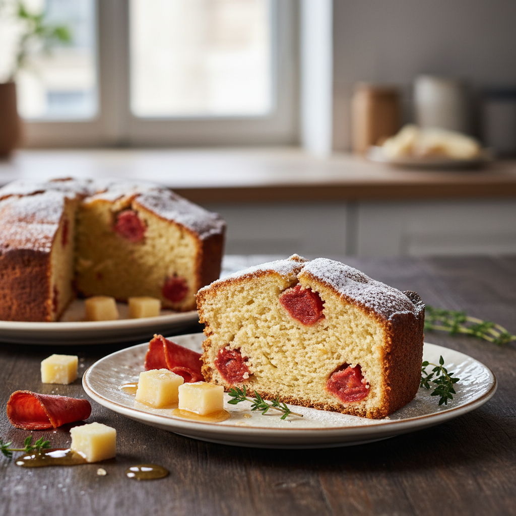 Photo de Recette de cake au chorizo et comté ultra moelleux