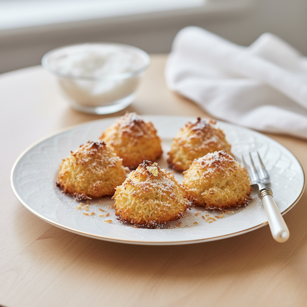 Photo de Recette de rocher à la noix de coco moelleux et craquant