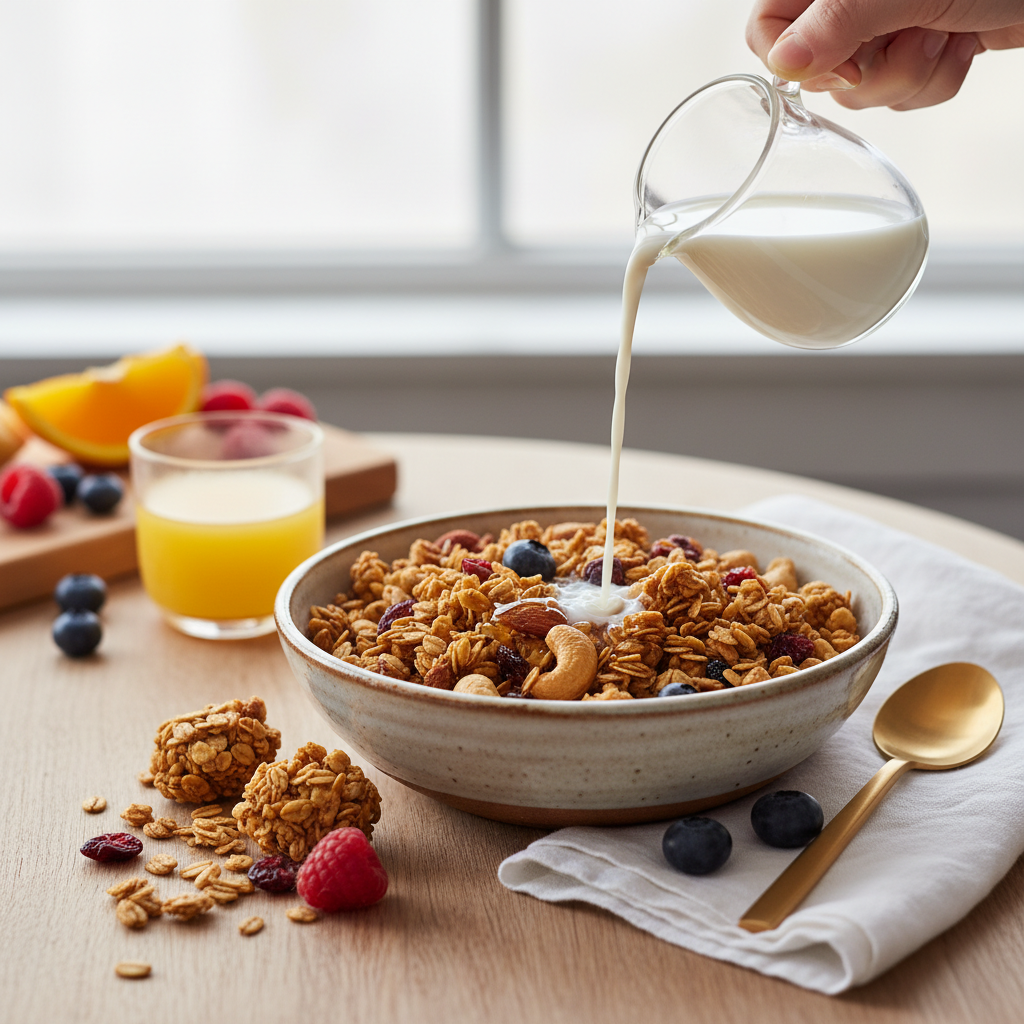 Photo de Recette de granola maison croustillant et doré