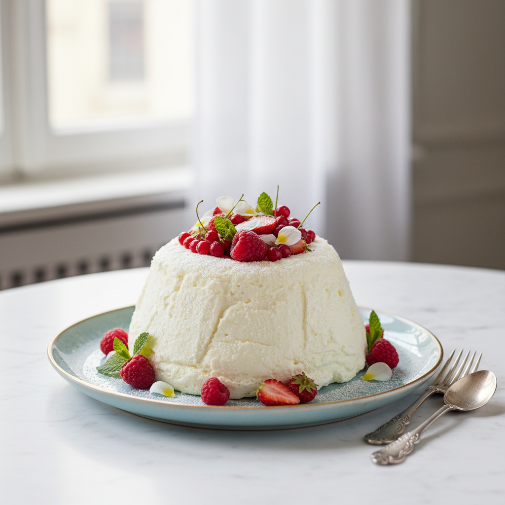 Photo de Recette de gâteau au fromage blanc léger et aérien