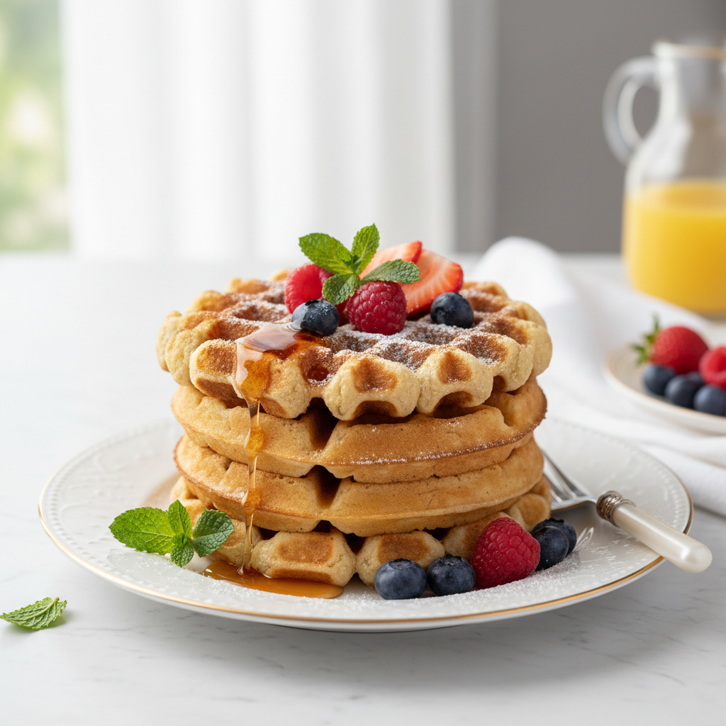Photo de Recette de gaufres croustillantes rapide et dorées