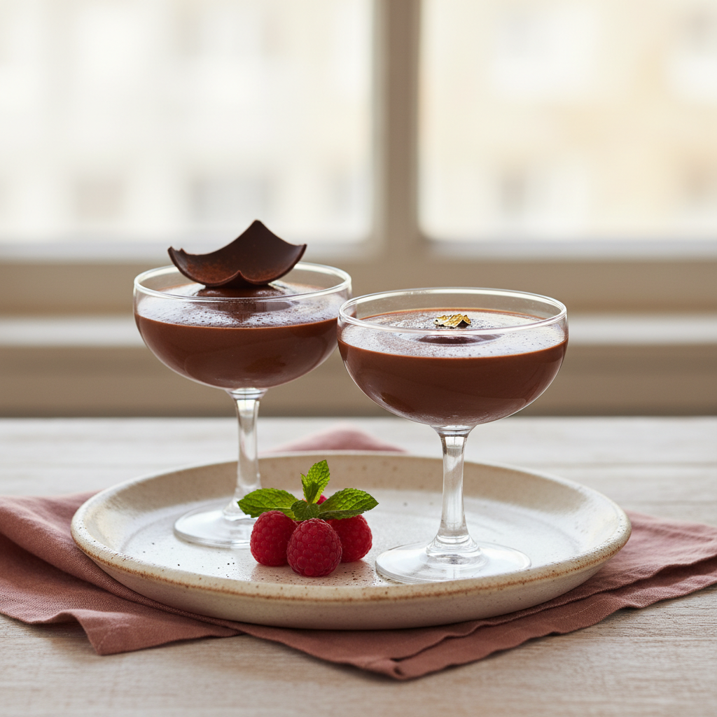 Photo de Recette de mousse au chocolat noir onctueuse et ferme