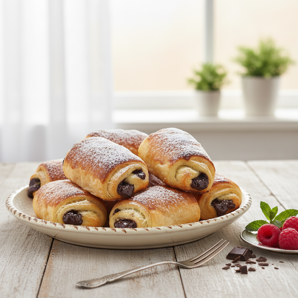 Photo de Recette des pains au chocolat maison croustillants