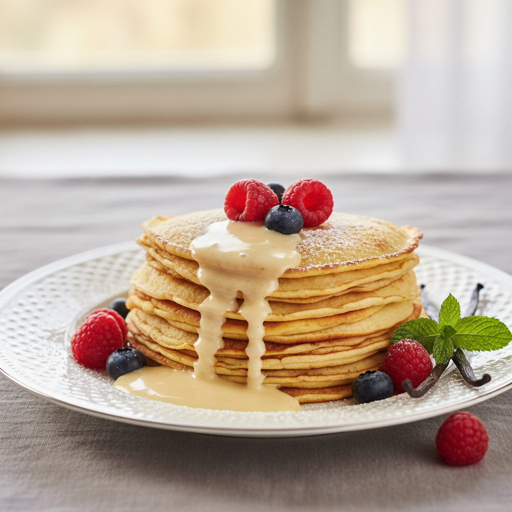 Photo de Recette des crêpes onctueuses au parfum de vanille