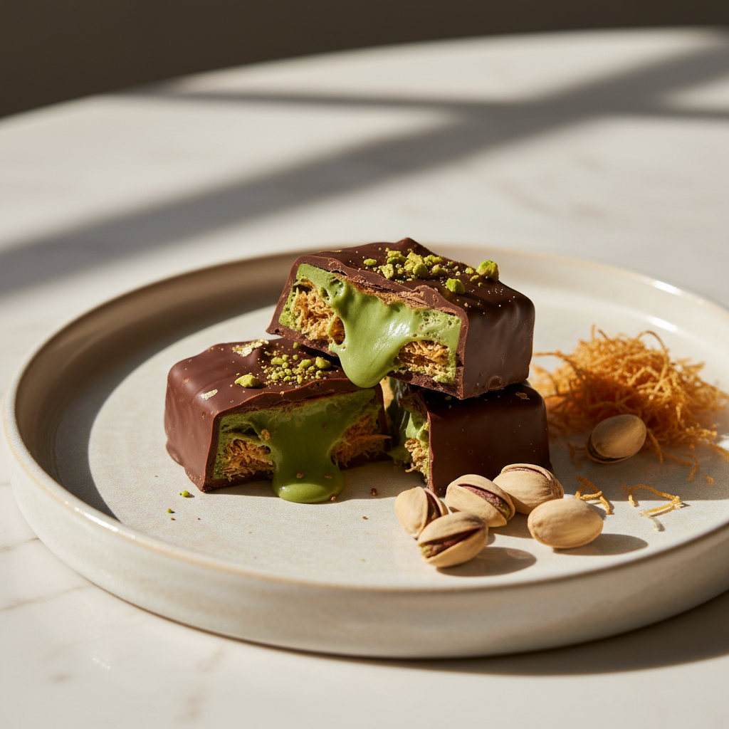 Photo de Recette de la tablette de chocolat de Dubaï à la pistache