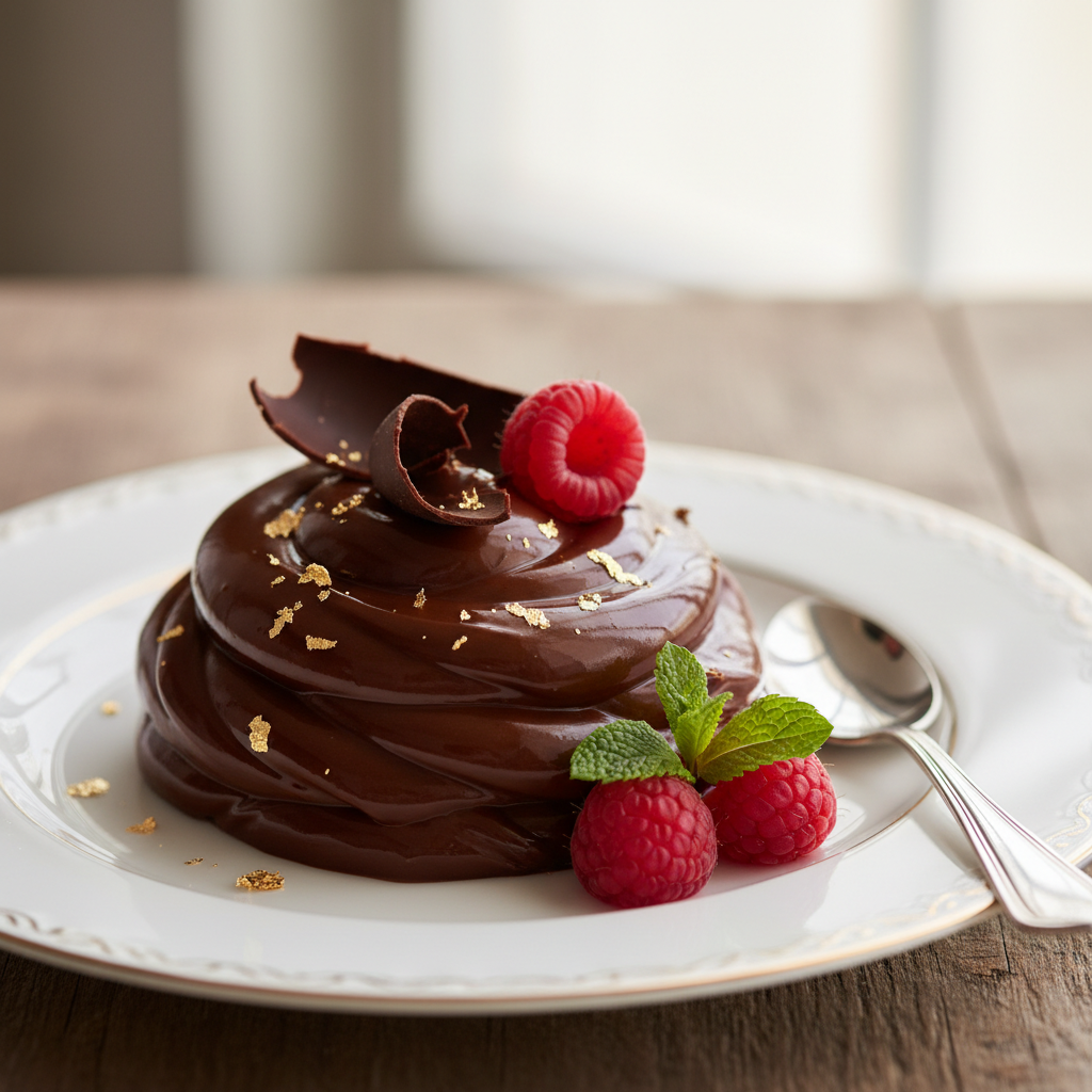 Photo de Recette de ganache au chocolat noir onctueuse et brillante