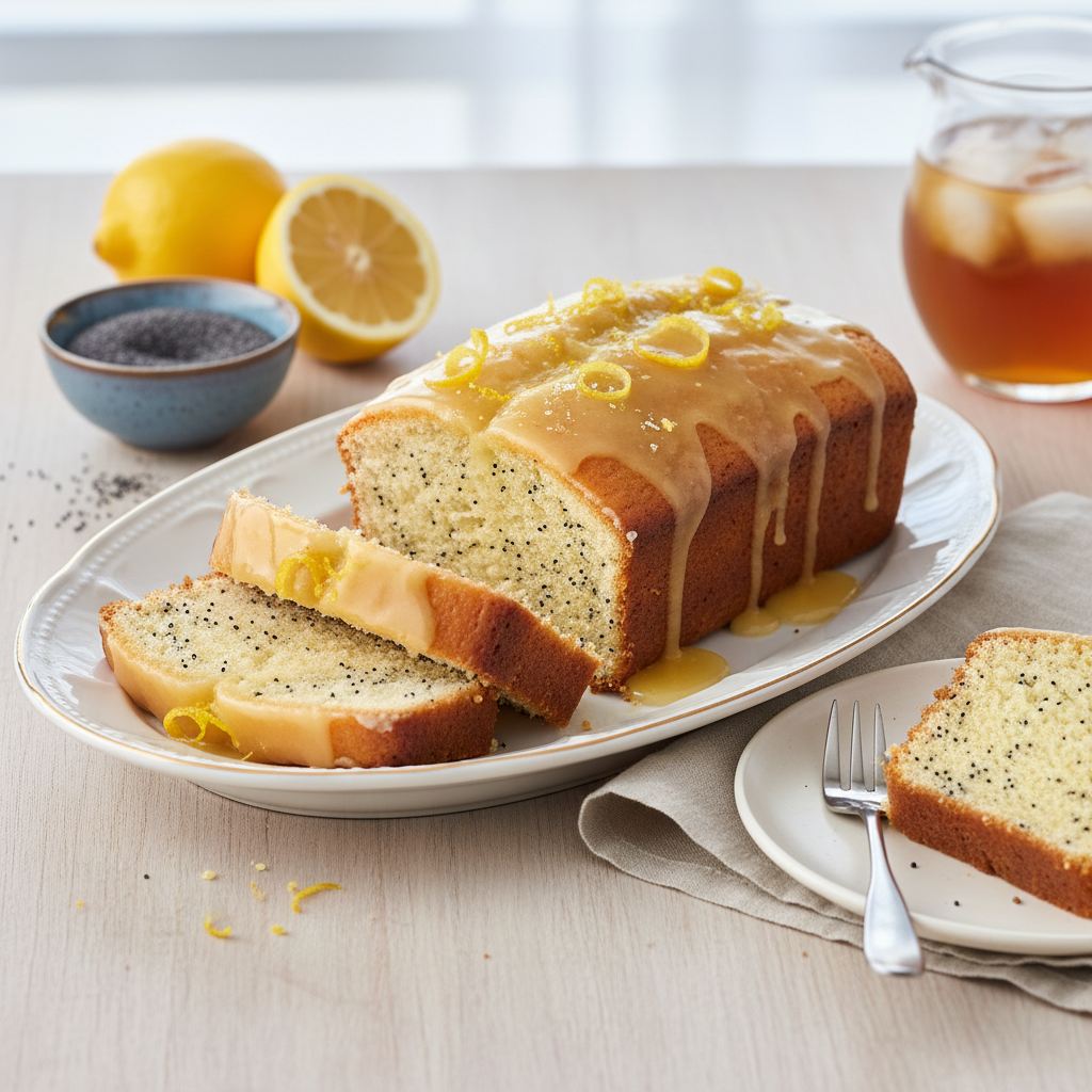 Photo de Recette de cake citron pavot à la texture aérienne