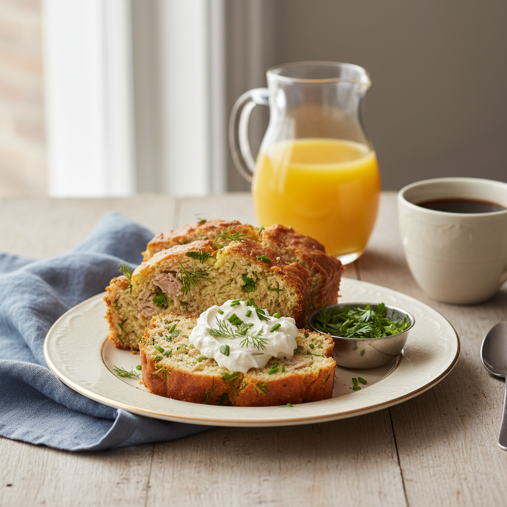 Photo de Recette de pain de thon moelleux aux herbes fraîches