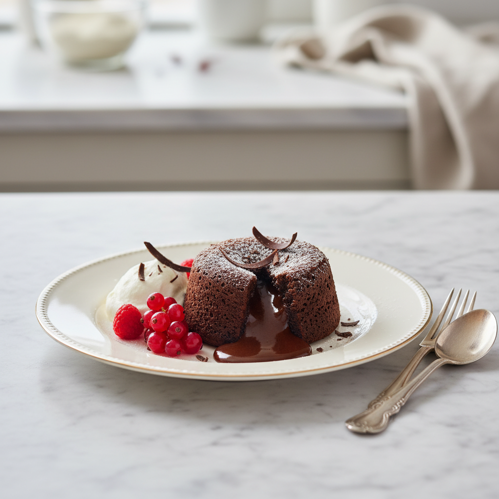 Photo de Recette du moelleux au chocolat traditionnel et aérien