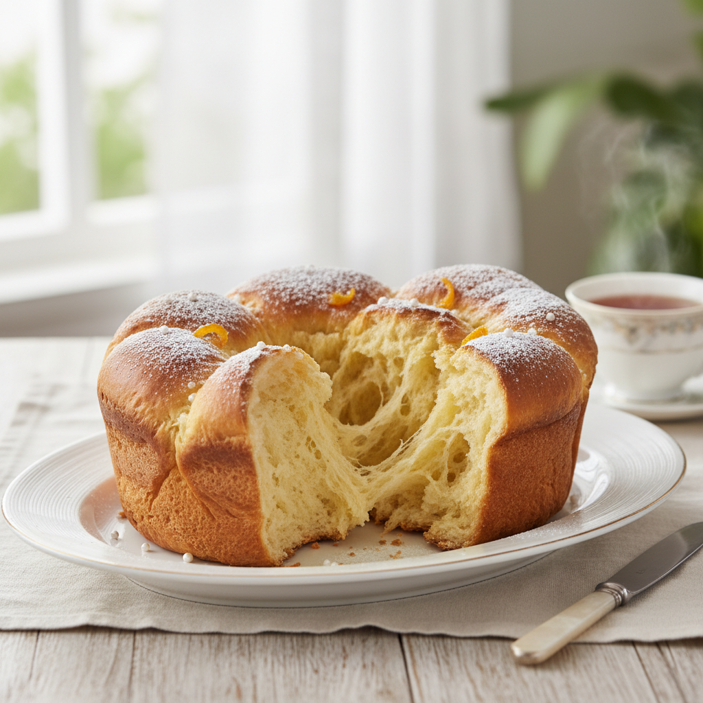 Photo de Recette de la brioche maison ultra moelleuse et filante