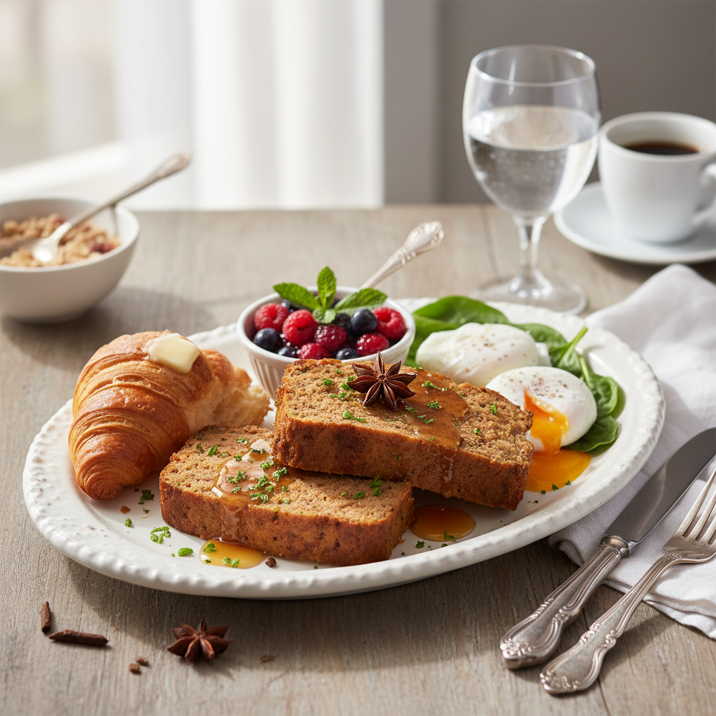 Photo de Recette du pain de viande matinal aux épices douces