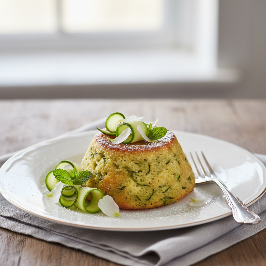 Photo de Recette du flan aux courgettes moelleux et fondant