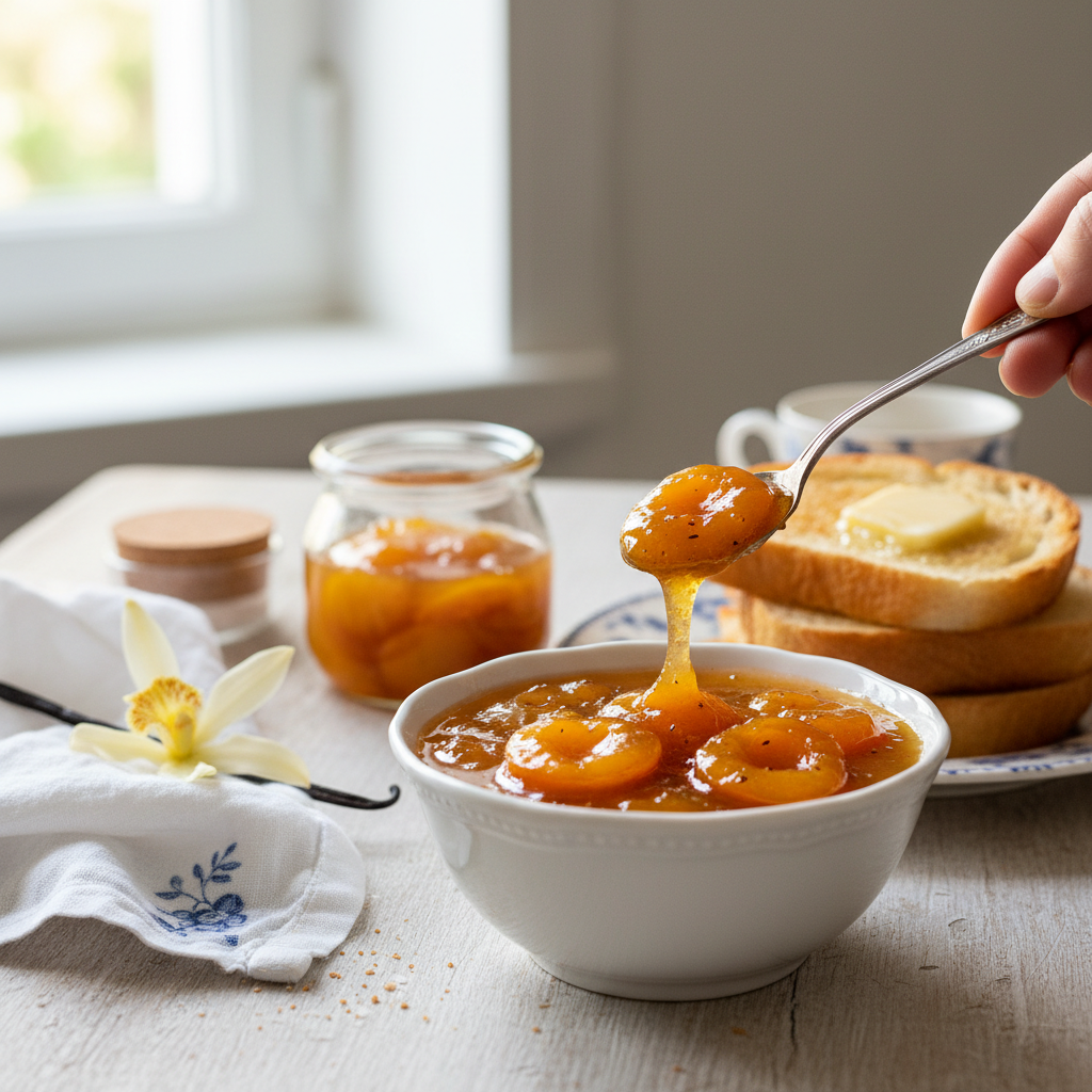 Photo de Recette de confiture de mirabelles fondante et vanillée