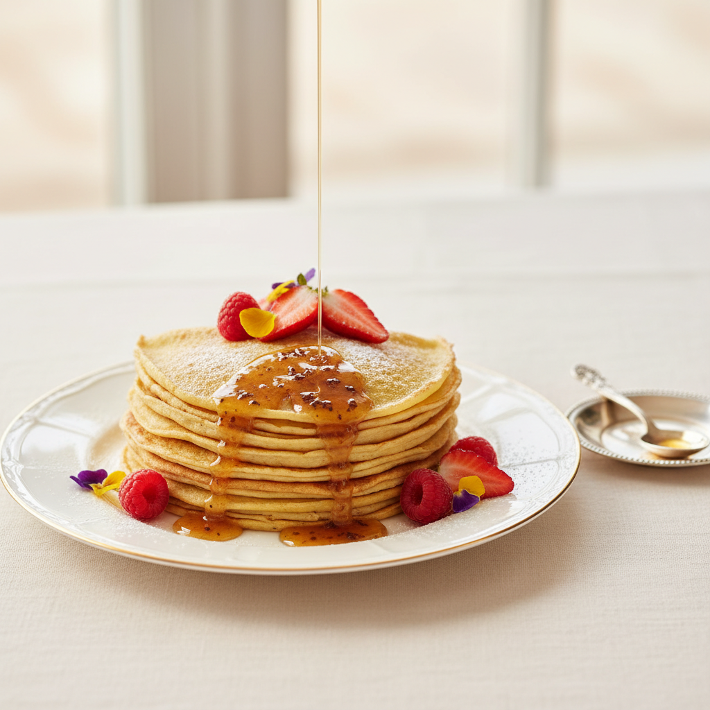 Photo de Recette des crêpes fines au beurre noisette