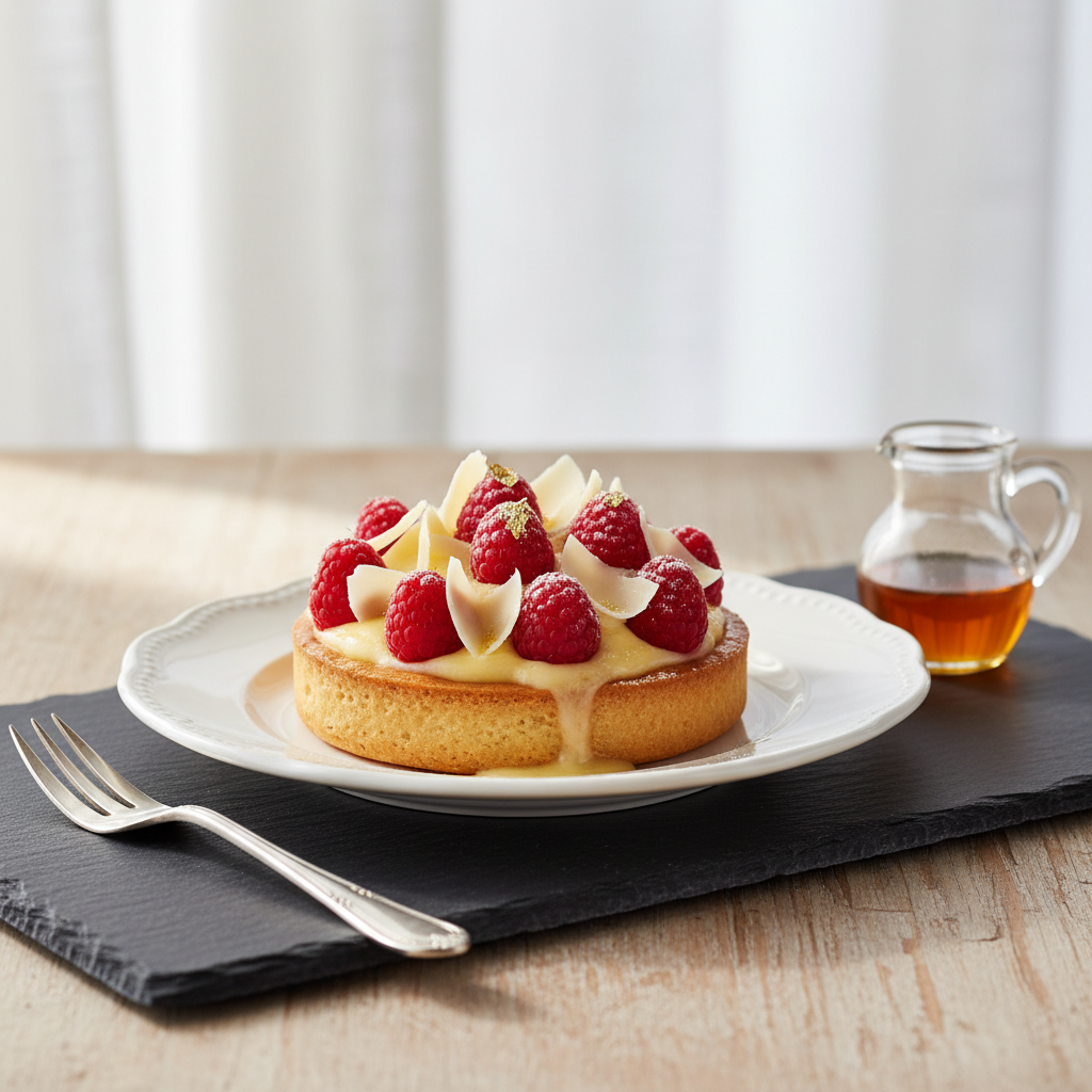 Photo de Recette de la tarte au moule à la crème fondante