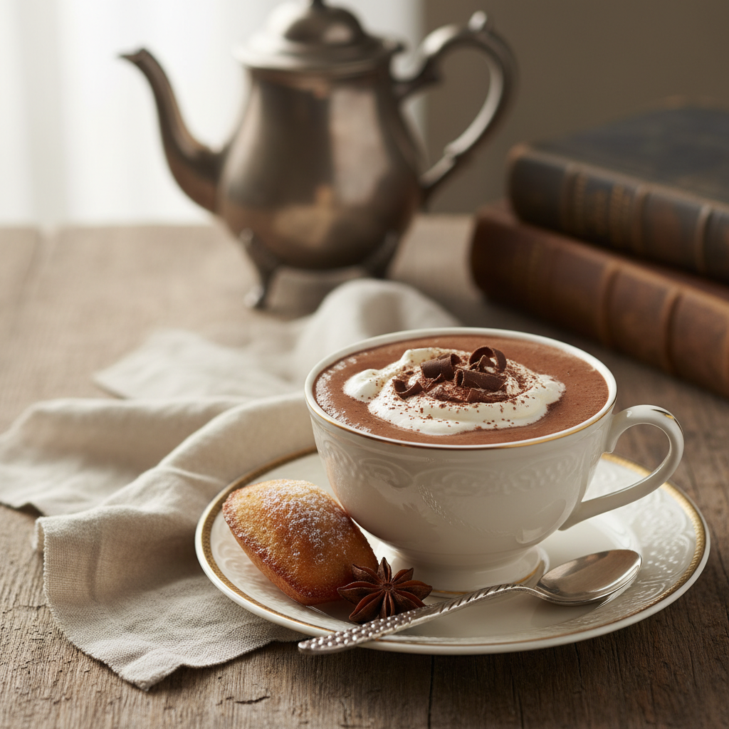 Photo de Recette du chocolat chaud à l'ancienne épais et onctueux