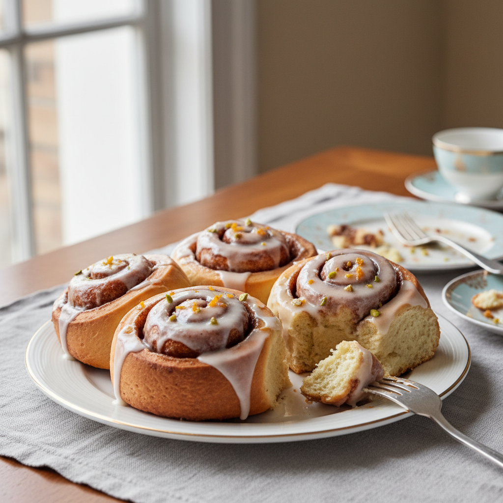 Photo de Recette des cinnamon rolls briochés et fondants