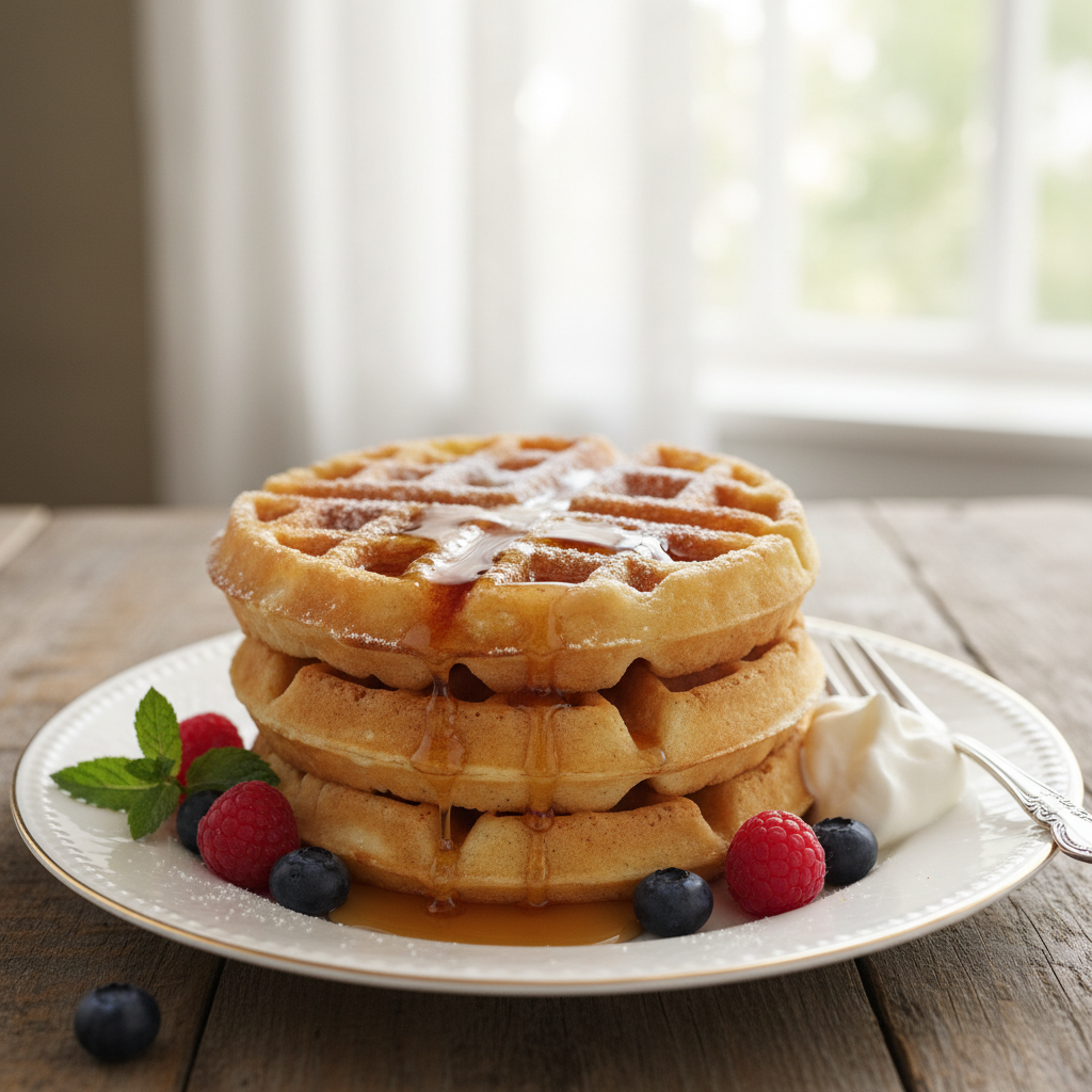 Photo de Recette de gaufres traditionnelles de grand-mère