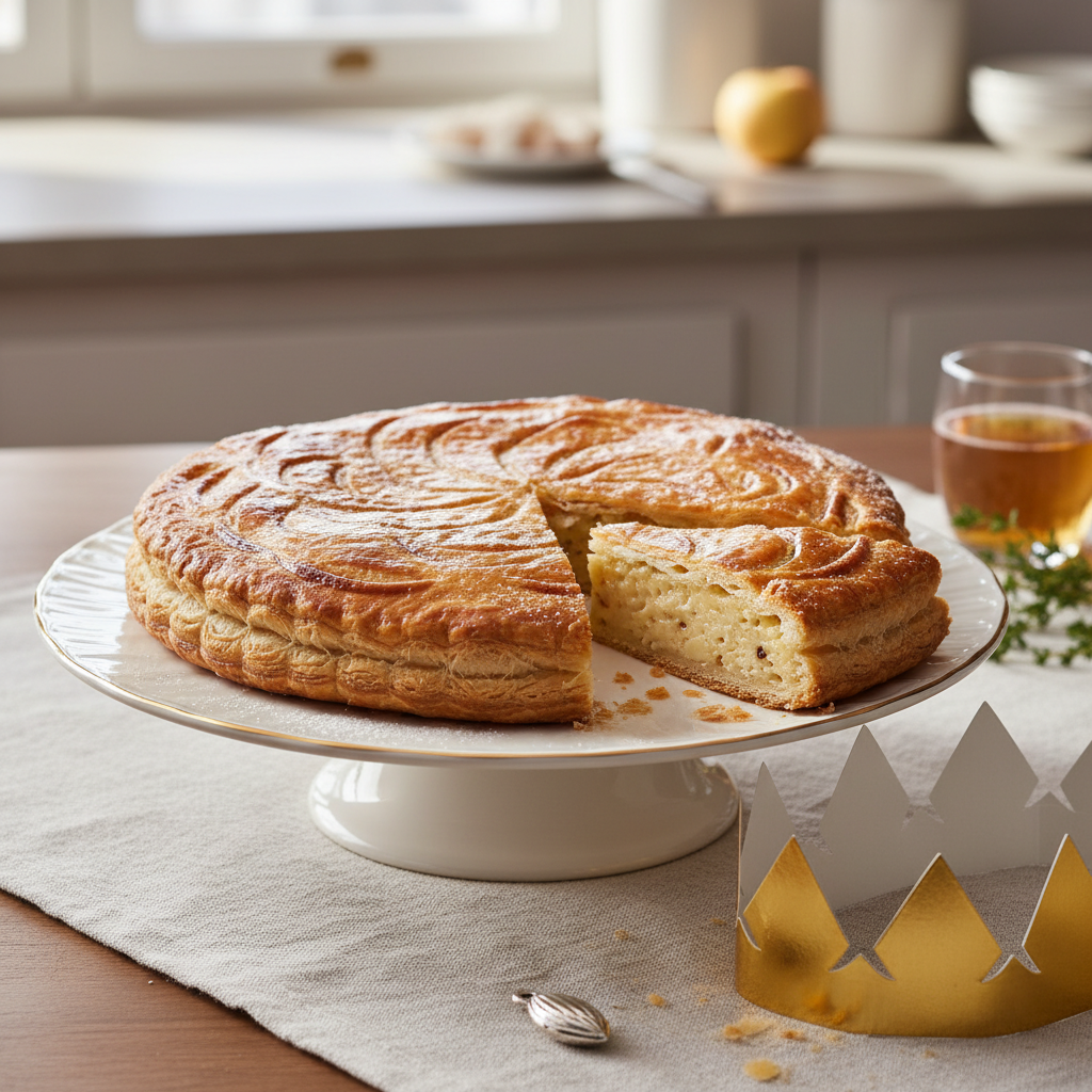 Photo de Recette de la galette des rois croustillante à la frangipane