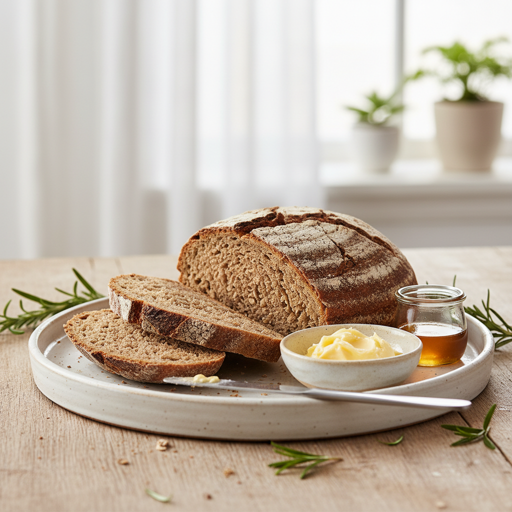 Photo de Recette de pain de seigle rustique et croustillant