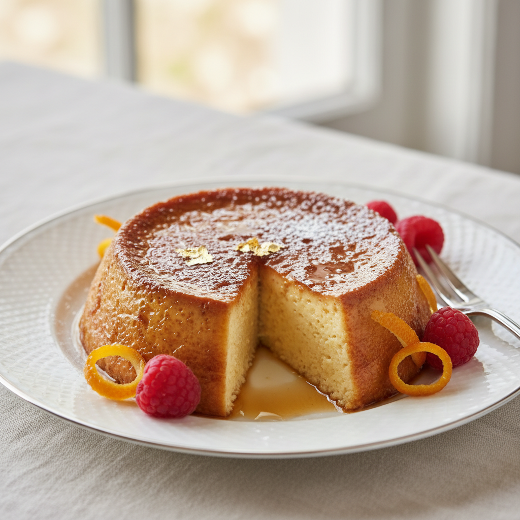 Photo de Recette de flan sans pâte fondant et très onctueux