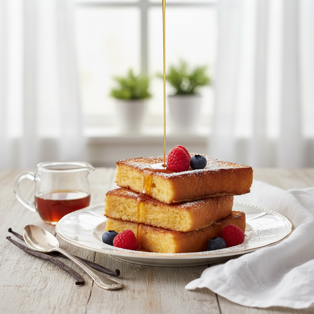 Photo de Recette du pain perdu brioché à la vanille bourbon