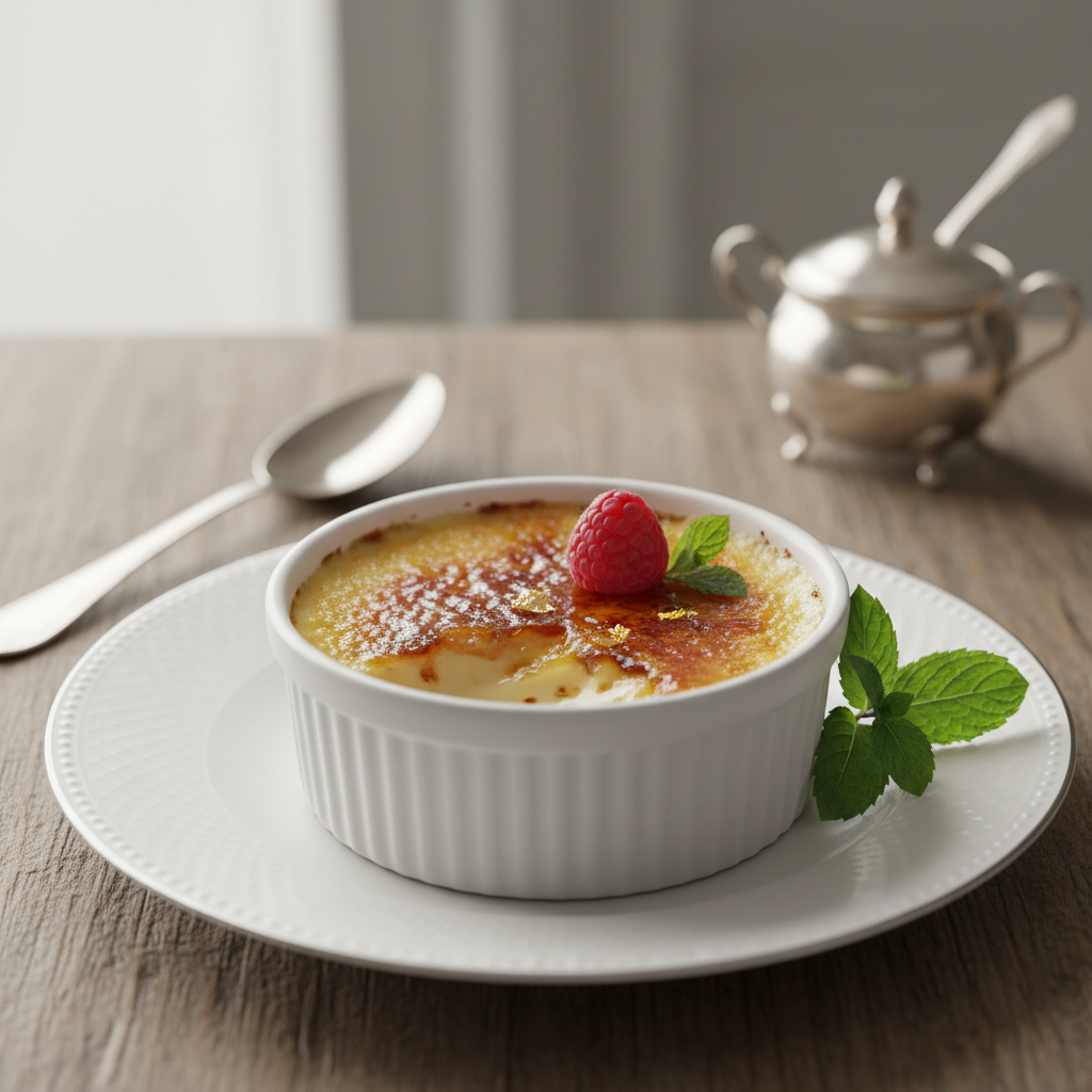 Photo de Recette de la crème brûlée onctueuse et craquante