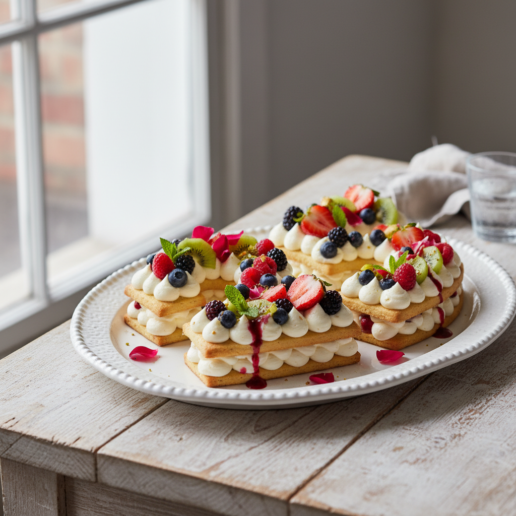 Photo de Recette du number cake gourmand aux fruits frais