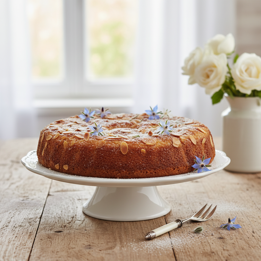 Photo de Recette de gâteau aux amandes fondant et parfumé