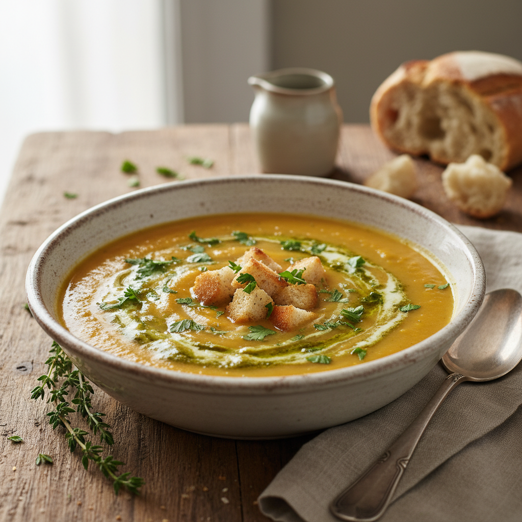 Photo de Recette de soupe de légumes d'antan façon grand-mère