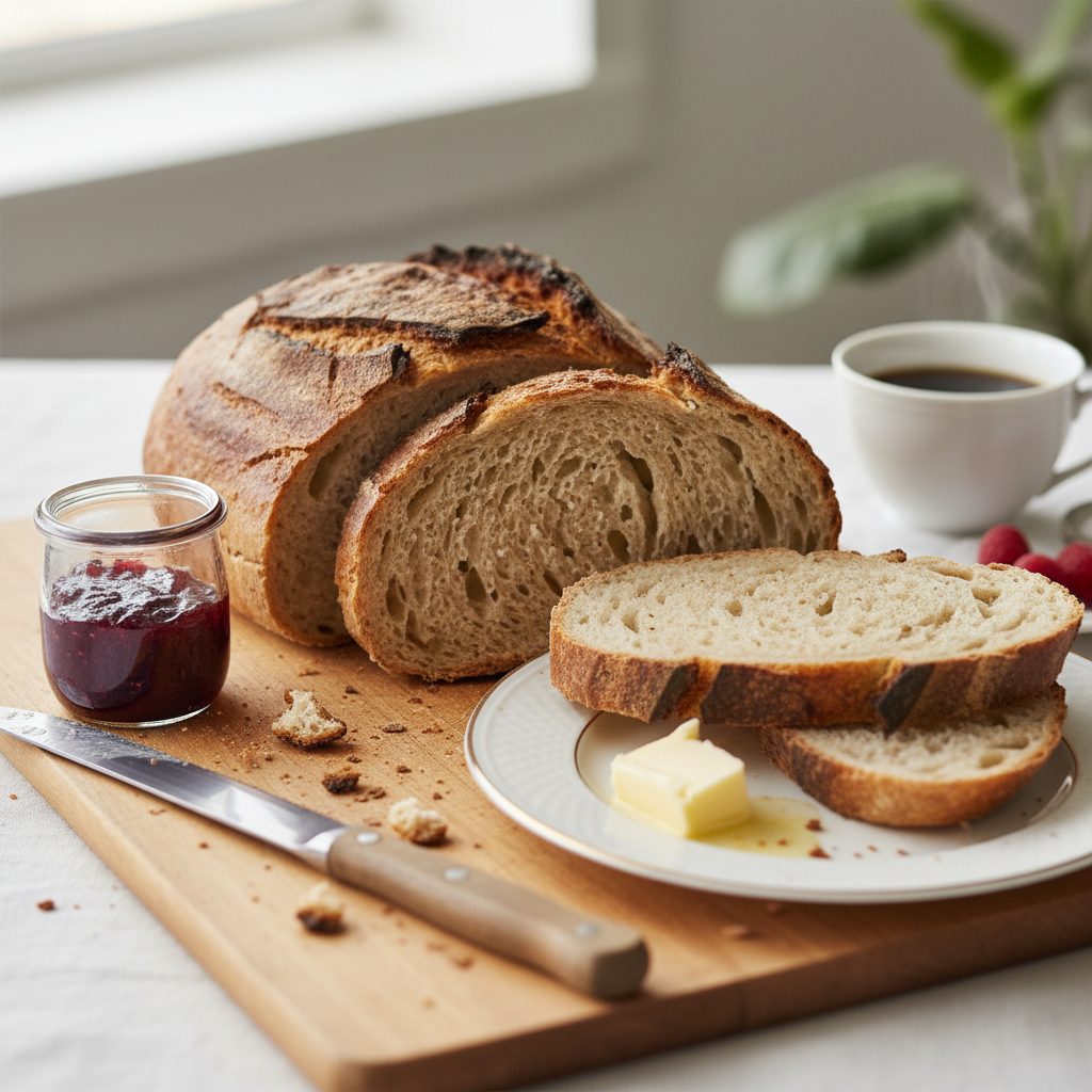 Photo de Recette du pain traditionnel à la croûte craquante