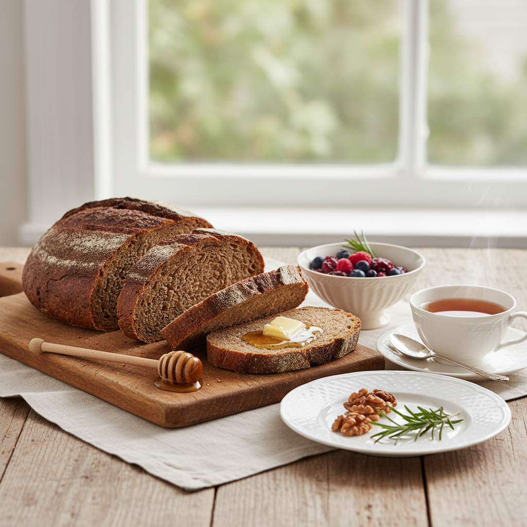Photo de Recette du pain de seigle rustique et sa mie fondante