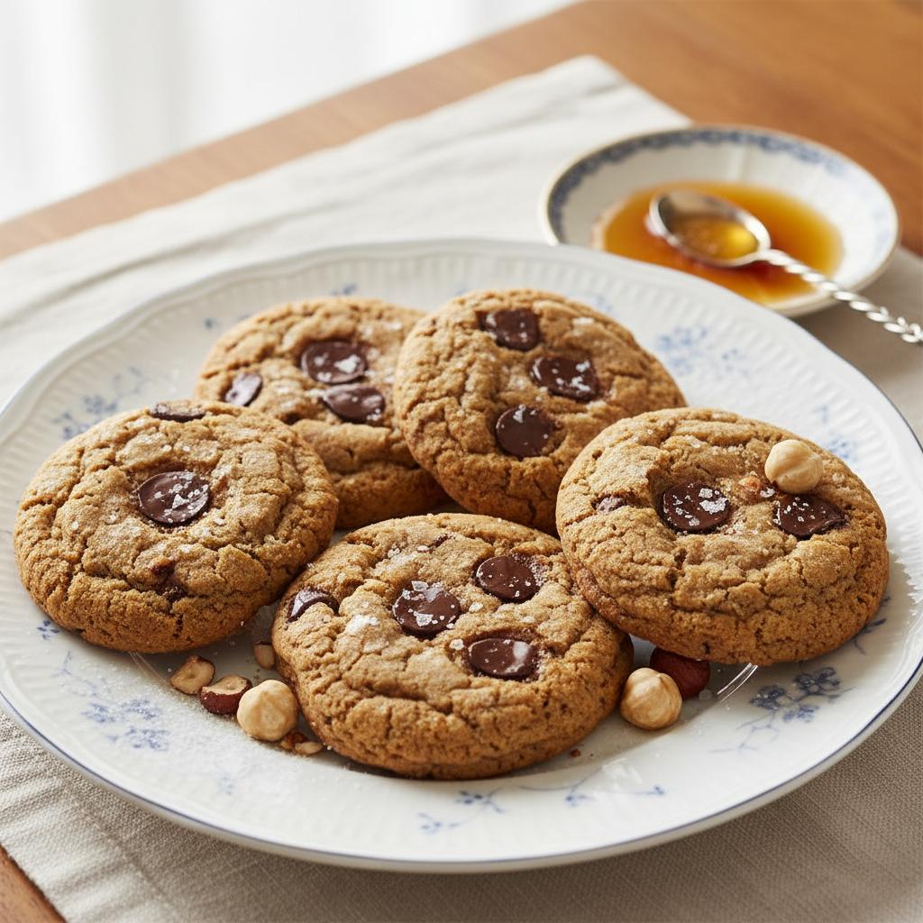 Photo de Recette de cookies américains au beurre noisette