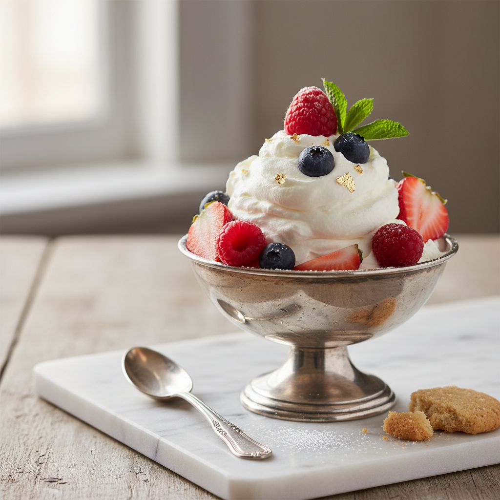 Photo de Recette de la crème chantilly maison ferme et onctueuse