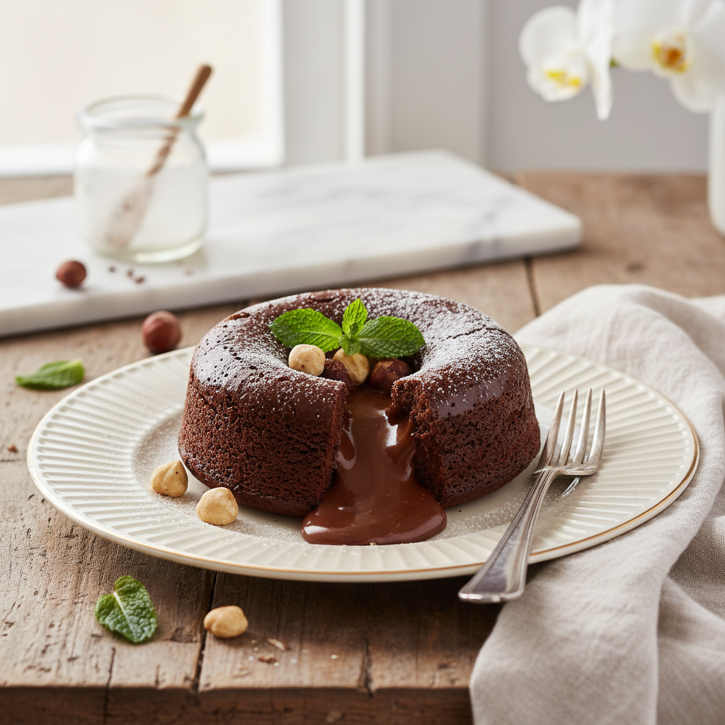 Photo de Recette de gâteau au Nutella fondant et ultra moelleux