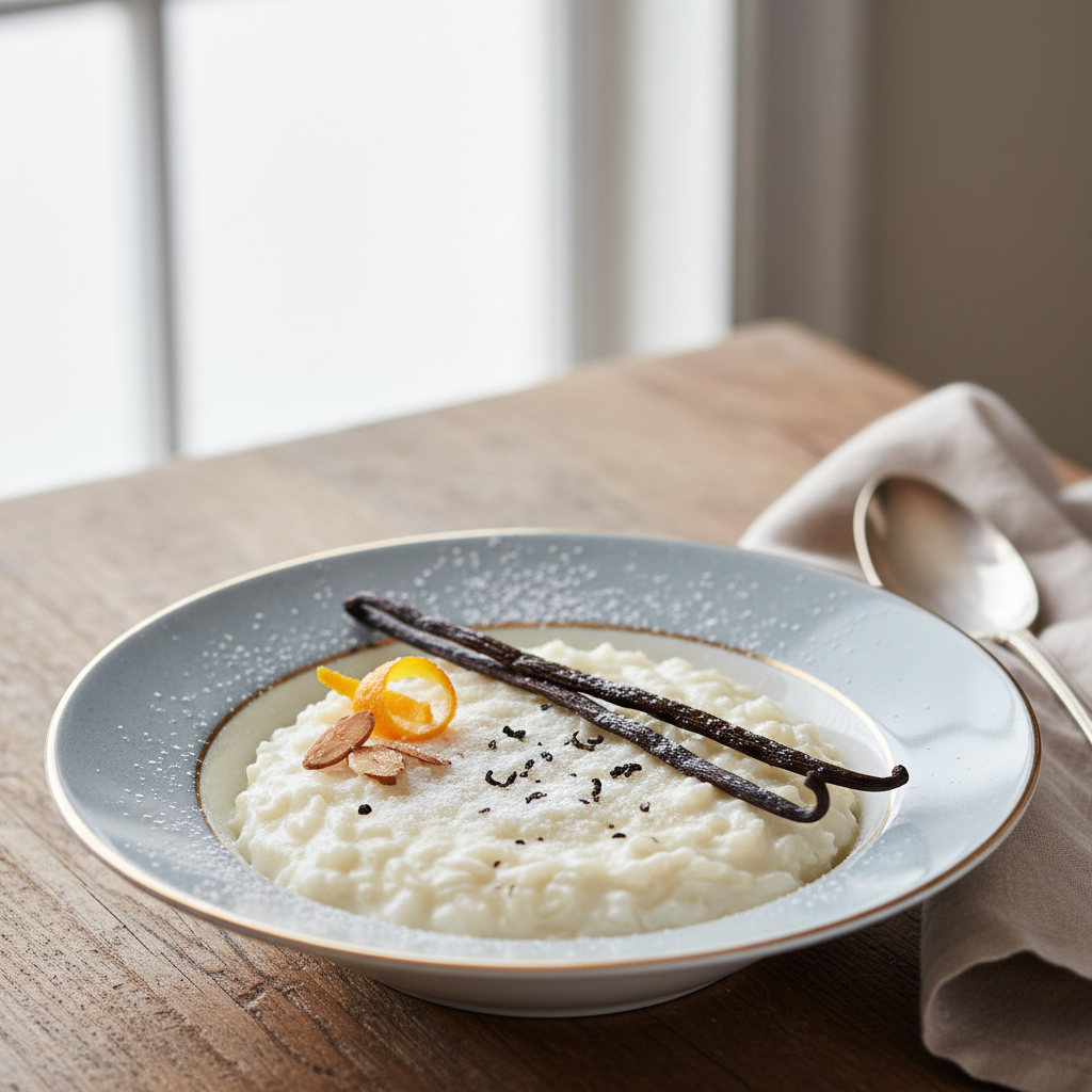 Photo de Recette du riz au lait onctueux et parfumé à la vanille