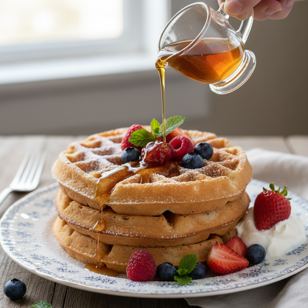 Photo de Recette de gaufres croustillantes et légères à souhait