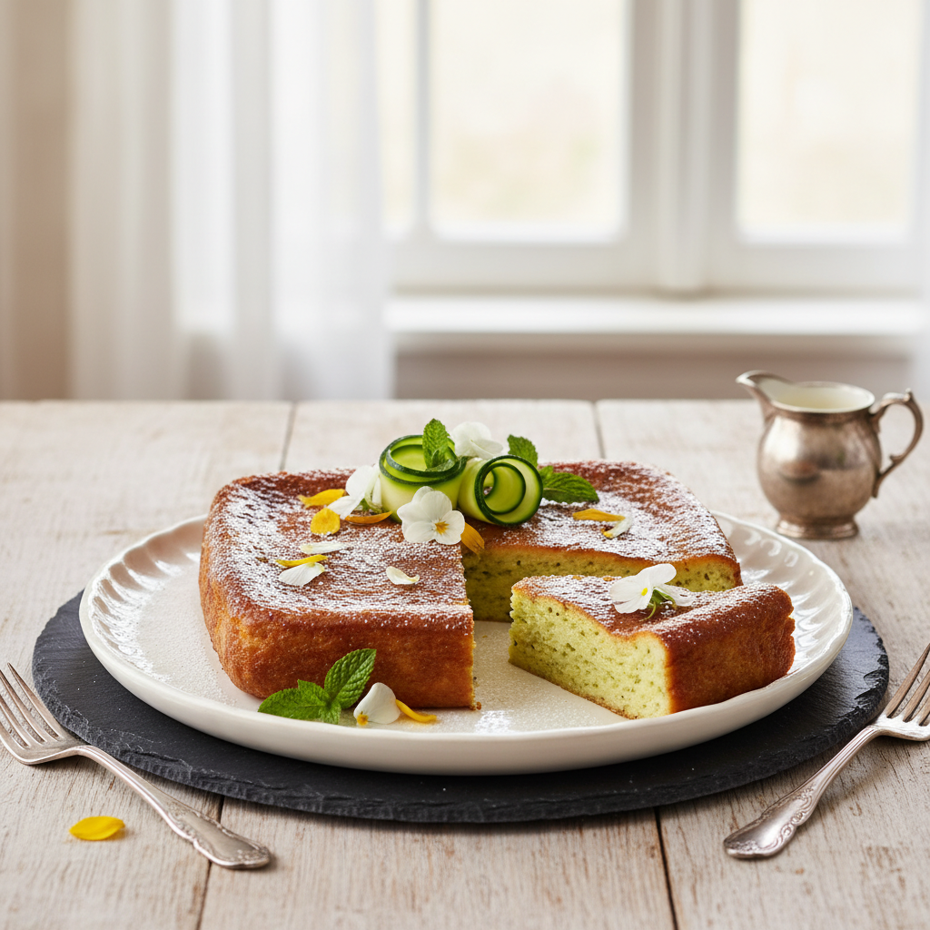 Photo de Recette de flan à la courgette fondant et parfumé